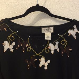 Mary McFadden Poodle Top
